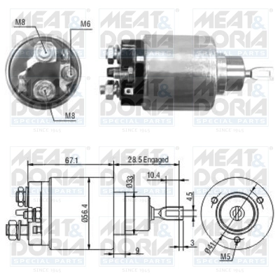 Solenoid Switch, starter